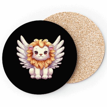 Discover Lion angel with wings Coasters