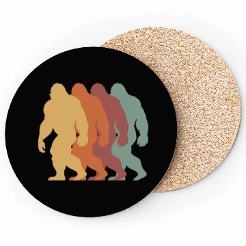 Discover Bigfoot retro vintage Coasters