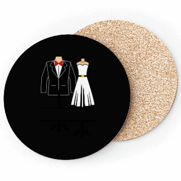 Discover Clothing for bride and groom Coasters
