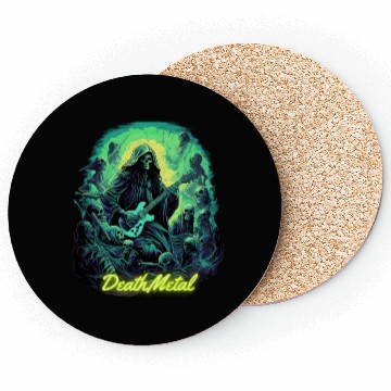 Discover Halloween - Death Metal Rock Coasters