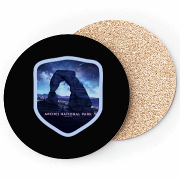 Discover Arches National Park Stickers Coasters