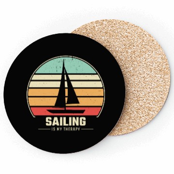 Discover Sailing Retro Sail Boat Coasters