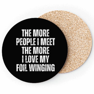 Discover Wing Surfer Wingsurfing Retro Foil Wing Coasters