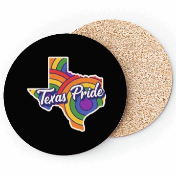 Discover Rainbow Map Texas Design for proud LGBT+ Texans Coasters