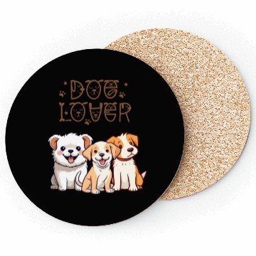 Discover 3 Cute Dogs for Dog Lovers Coasters