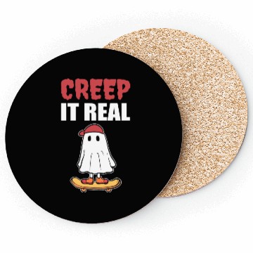 Discover Creep it Real Skateboard Enthusiast Gift Coasters