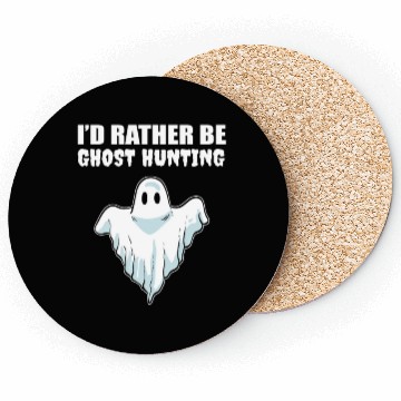 Discover Rather Ghost Hunting Halloween Master Gift Coasters