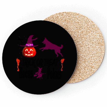 Discover Pumpkin Halloween Trick or Treat Hocus Pocus Dog Coasters
