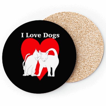 Discover I love dogs Coasters