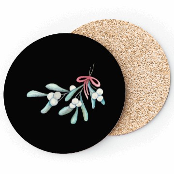 Discover Fresh Mistletoe Bundle - Holiday Tradition Coasters
