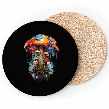 Discover Step into the Enchanted Woodland: Psychedelic Coasters