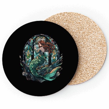 Discover Stained Glass Mermaid Coasters