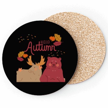 Discover Hello Autumn Square Coasters