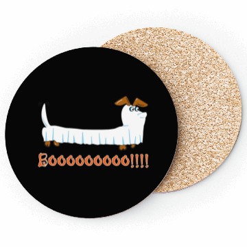 Discover Halloween Dachshund Ghost Design Coasters