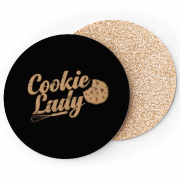 Discover Cookie Lady Confectioner Cake Coasters