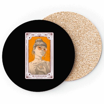 Discover The Photographer Tarot Card Photography Camera Coasters