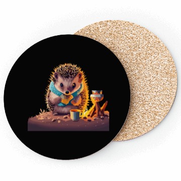 Discover Campfire Hedgehog Coasters
