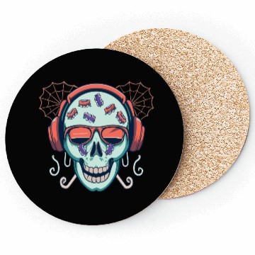 Discover Skull Candy Halloween For Music Coasters