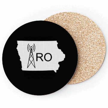 Discover IRO Logo Grayscale Coasters