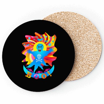 Discover spooky Boo - Halloween Candy Coasters