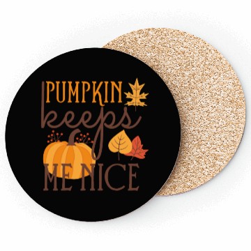 Discover Funny Pumpkin keeps Me Nice Coasters