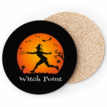 Discover Tennis Halloween Witch Coasters