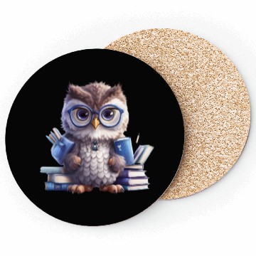 Discover Back to School Owl Coasters