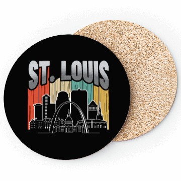 Discover St. Louis Missouri Vintage Coasters