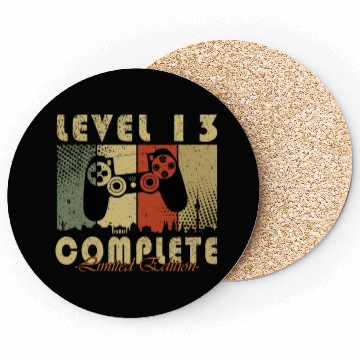 Discover 13th birthday level 13 gamer gift Coasters