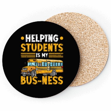 Discover Bus Assistant Back To School Bus Monitor Coasters