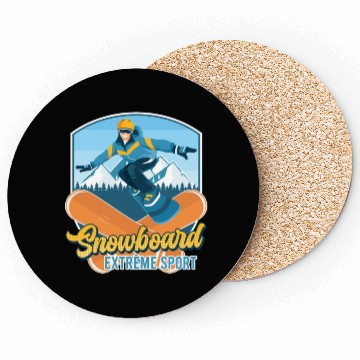 Discover Snowboard Extreme Sport Coasters Snowboarder