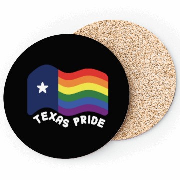 Discover Rainbow Texas Flag Design for proud LGBT+ Texan Coasters