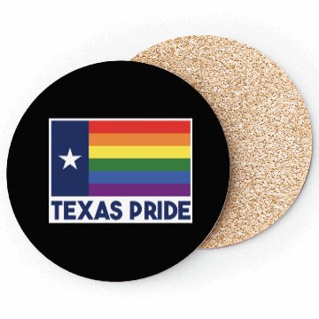Discover Texas Flag Rainbow Design for proud LGBT+ Texan Coasters