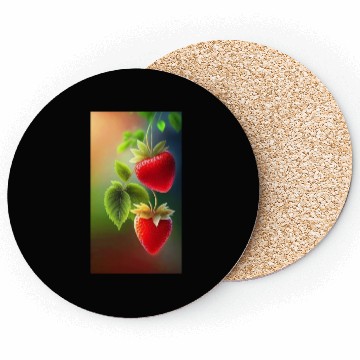 Discover This design is strawberry fruit Coasters