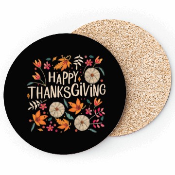 Discover Happy Fall Ya All Thanksgiving Autumn Design Coasters