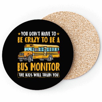 Discover Bus Assistant Back To School School Bus Aide Coasters