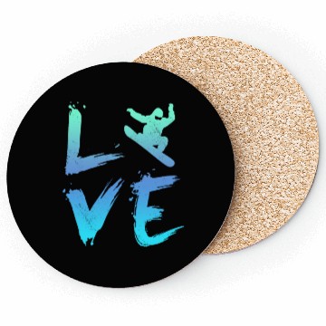 Discover LOVE Snowboarding Freestyle Winterpark Snowboard Coasters