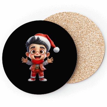Discover WhimsySprinkle Jovial Christmas Kid Coasters