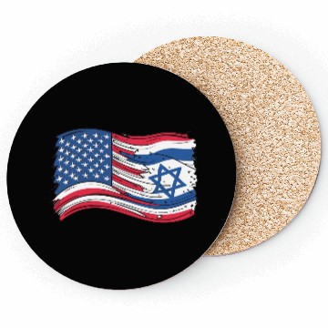 Discover USA Israel flag! We stand with Israel! Coasters