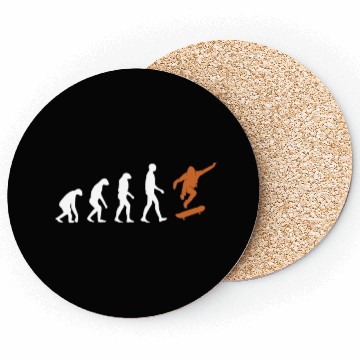 Discover Skateboard Evolution Skaterboy Skateboardkid Coasters
