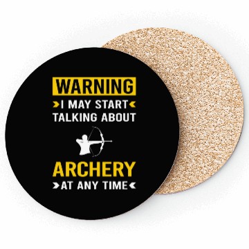 Discover Warning Archery Archer Arrow Arrows Bow Coasters