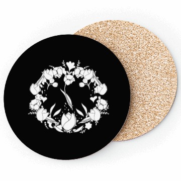 Discover Tulip Gardening Floral Coasters