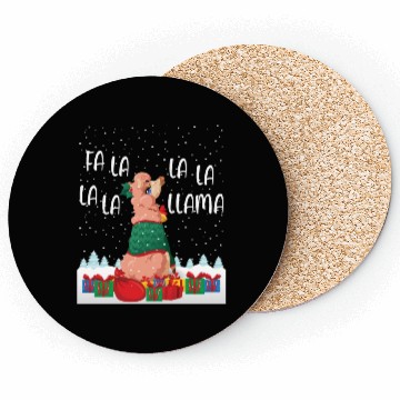 Discover Fa La La La La La Llama Funny Gift Coasters