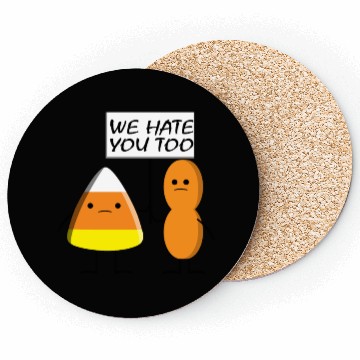 Discover Candy Corn and Circus Peanut, Cute and Sassy Candy Coasters