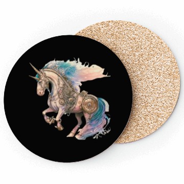 Discover Steampunk Vintage Unicorn Coasters