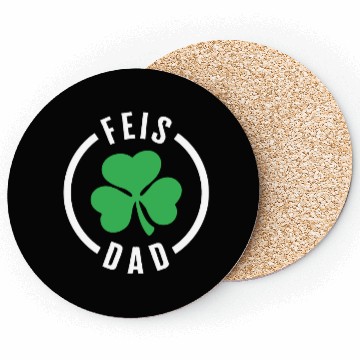 Discover Father Coasters, Feis Dad Three Leaf Clover Lucky