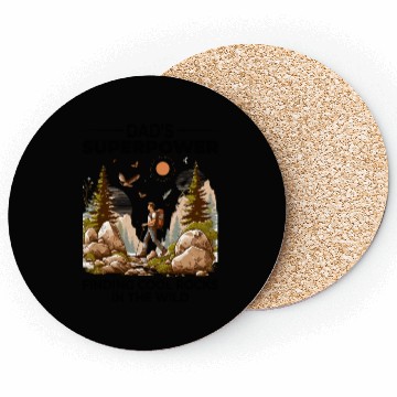 Discover Rock Collecting Dad Nature Wilderness Adventure Coasters