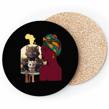 Discover BLACK HISTORY CAT Coasters