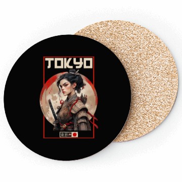 Discover Asia 80s Japanese Retro Samurais Samurai Coasters