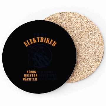 Discover Ich bin Elektriker Wiremen Powerline Technician Coasters